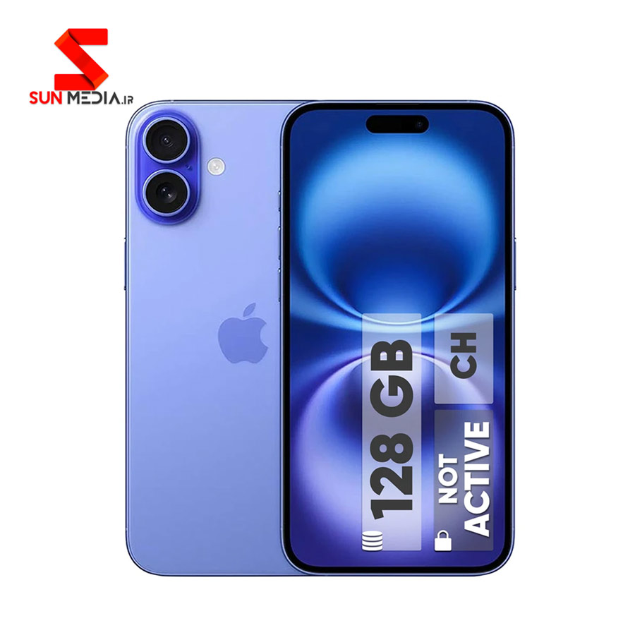 گوشی اپل مدل iPhone 16 CH دو سیم کارت ظرفیت 128 گیگابایت و رم 8 گیگابایت NOT ACTIVE