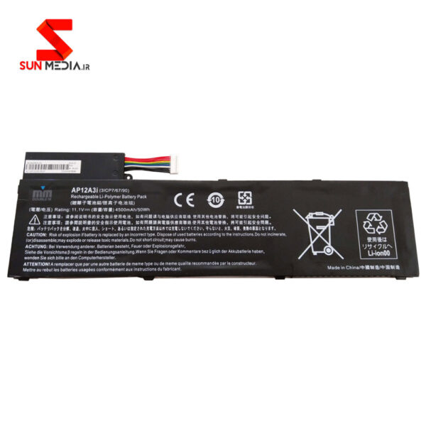 باتری لپ تاپ ایسر Battery Acer M3-481 AP12A3I
