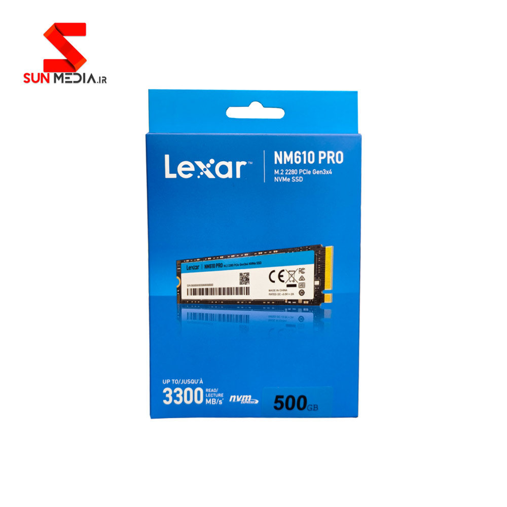 اس اس دی اینترنال لکسار مدل Lexar LNM610 PRO M.2 Nvme ظرفیت 500 گیگابایت