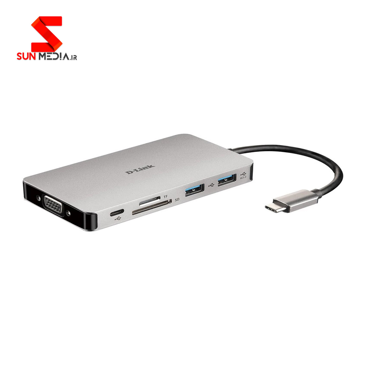 14 بررسی مشخصات و قیمت هاب 9 پورت USB-C دی-لینک مدل DUB-M910